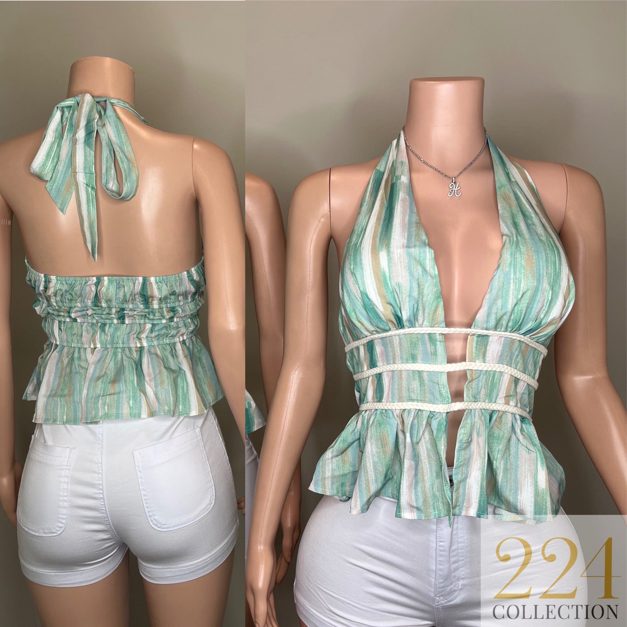 Woven Halter Top – 224 Collection